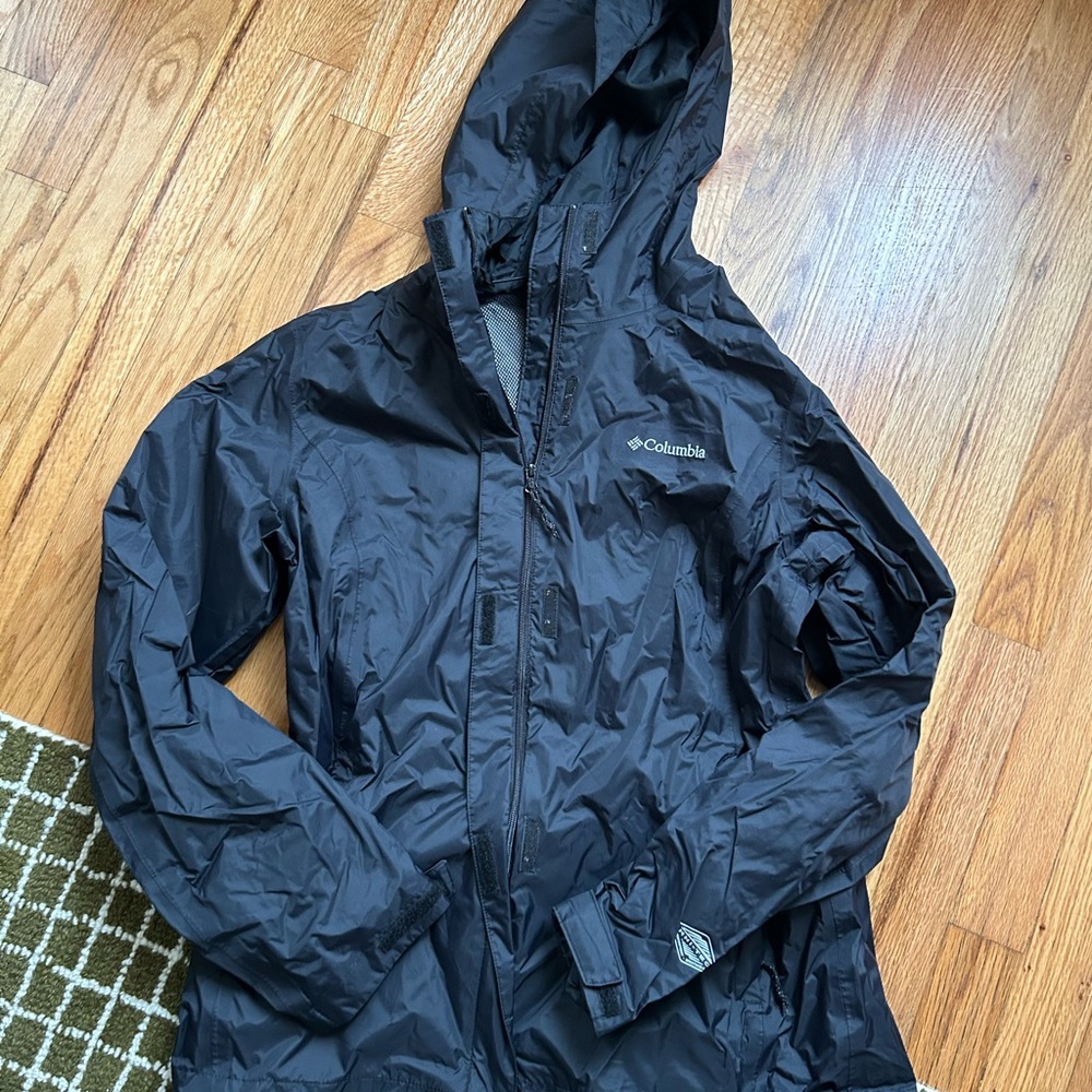 H&M Black Hooded Windbreaker Jacket